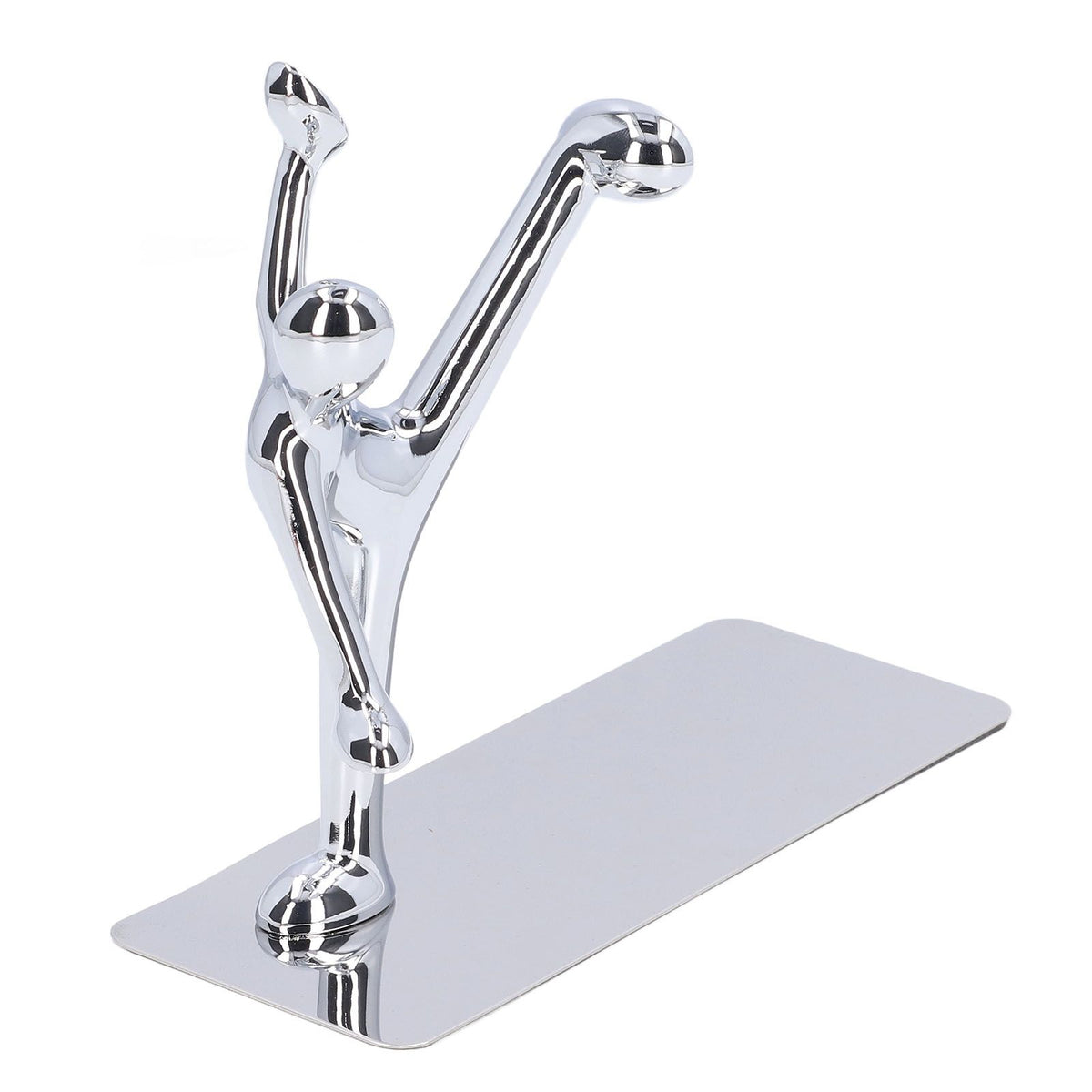 2Pcs Metal Book Ends Unique Men Design Simple Fashionable Decorative Bookends for Home Office Bar Restaurant