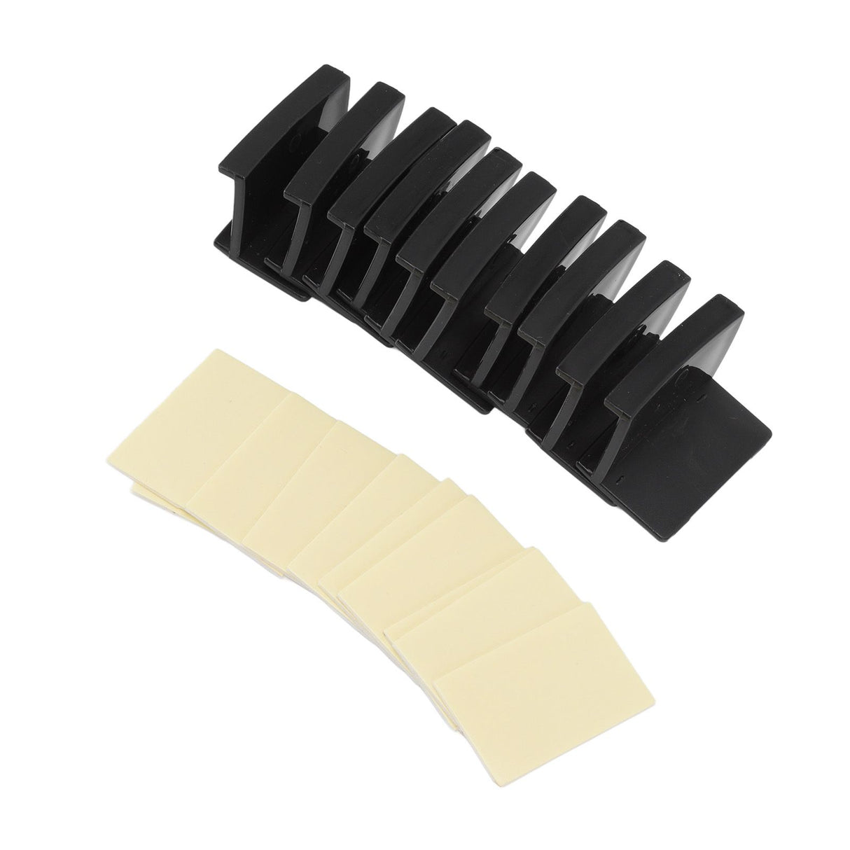 10 Pcs Hat Hooks Modern Minimalist Lossless Strong Acrylic Adhesive Hat Hangers for Home Wall Black