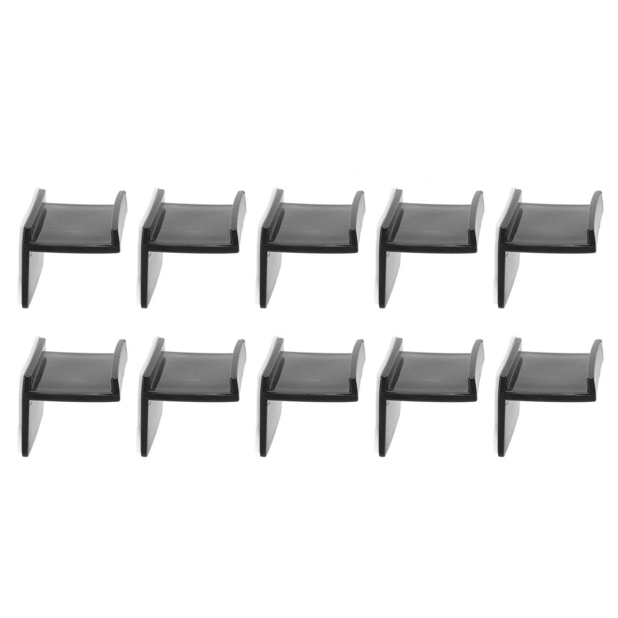 10 Pcs Hat Hooks Modern Minimalist Lossless Strong Acrylic Adhesive Hat Hangers for Home Wall Black