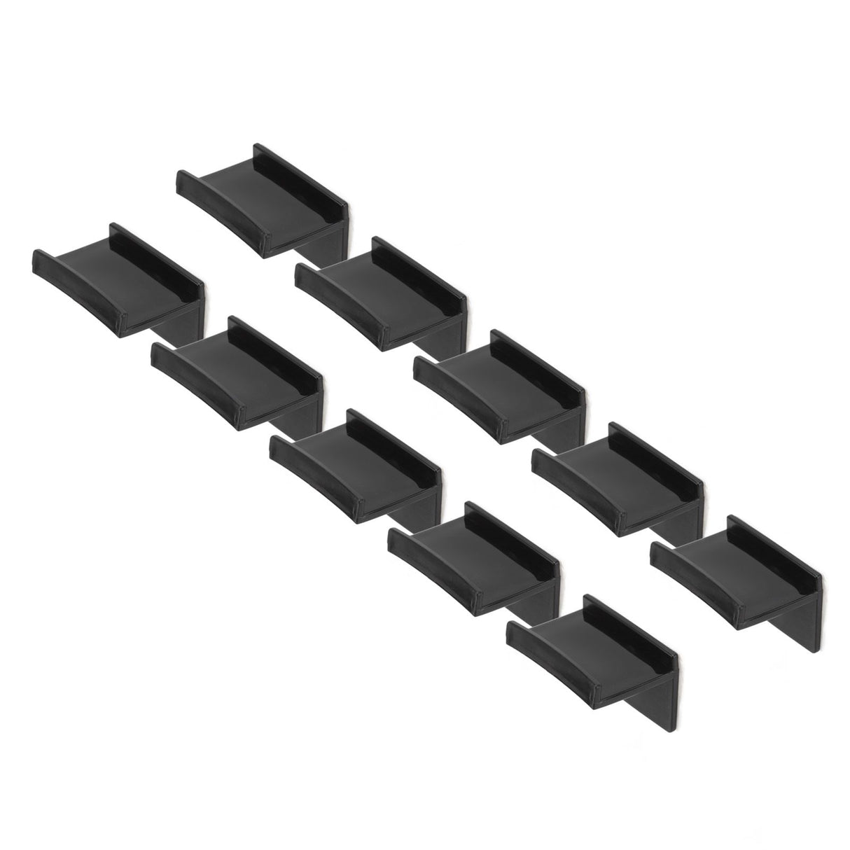 10 Pcs Hat Hooks Modern Minimalist Lossless Strong Acrylic Adhesive Hat Hangers for Home Wall Black