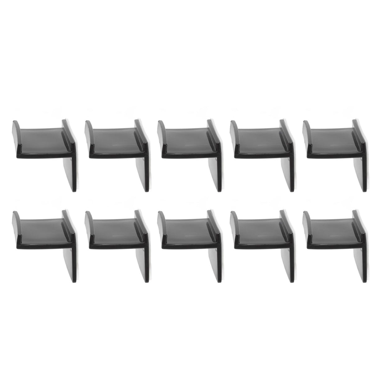 10 Pcs Hat Hooks Modern Minimalist Lossless Strong Acrylic Adhesive Hat Hangers for Home Wall Black