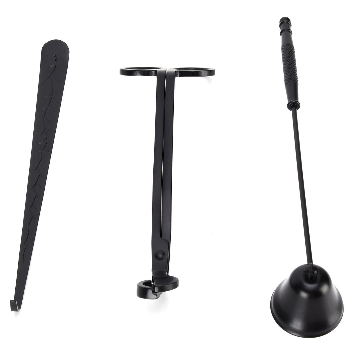 3PCS Candle Accessory Set Candle Wick Trimmer Cutter Snuffer Extinguisher Wick Dipper Gift SuppliesBlack