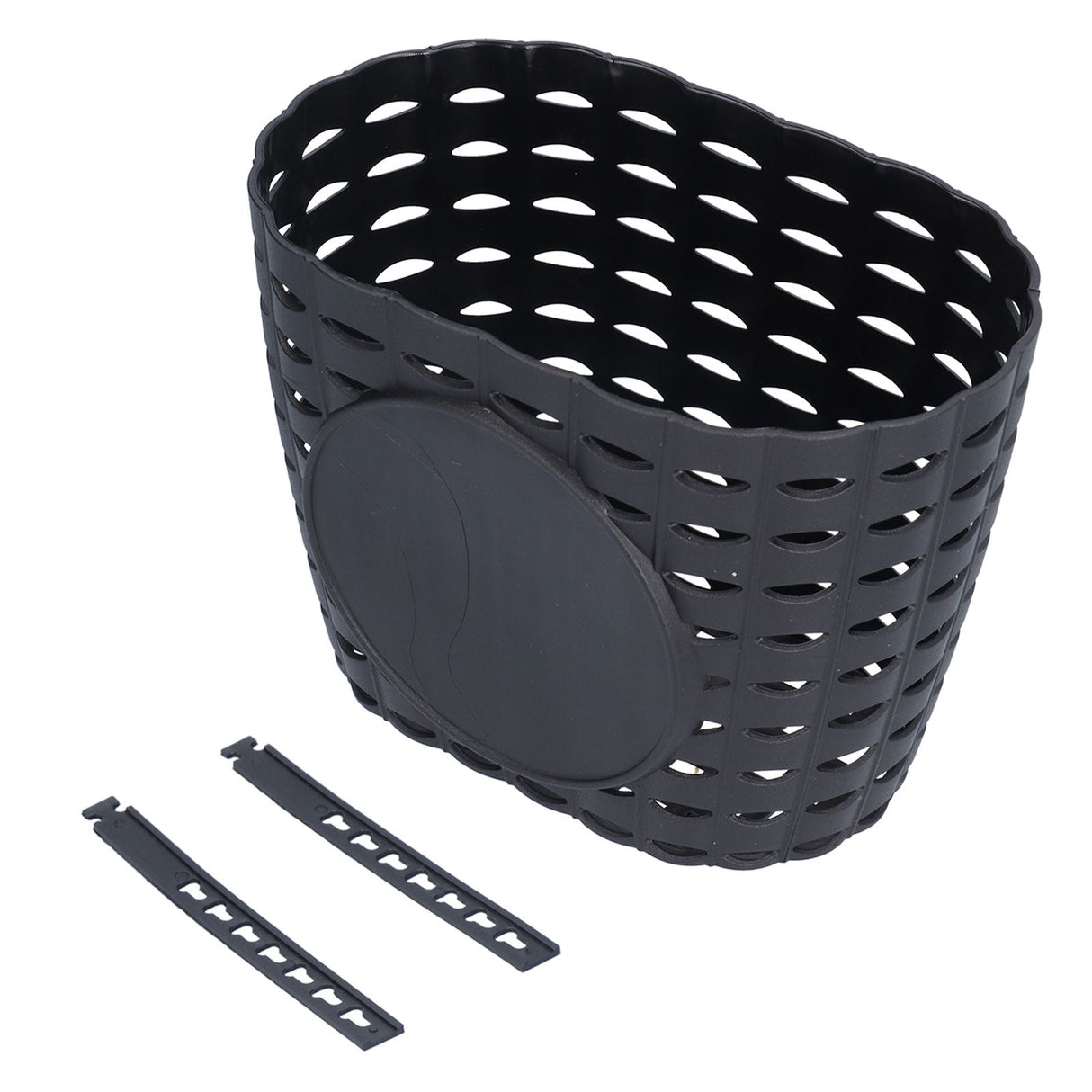 Children Bike Basket Thickened Plastic Wear Resistant and Durable Children's Bicycle Stroller Shopping Hanging BasketBlack