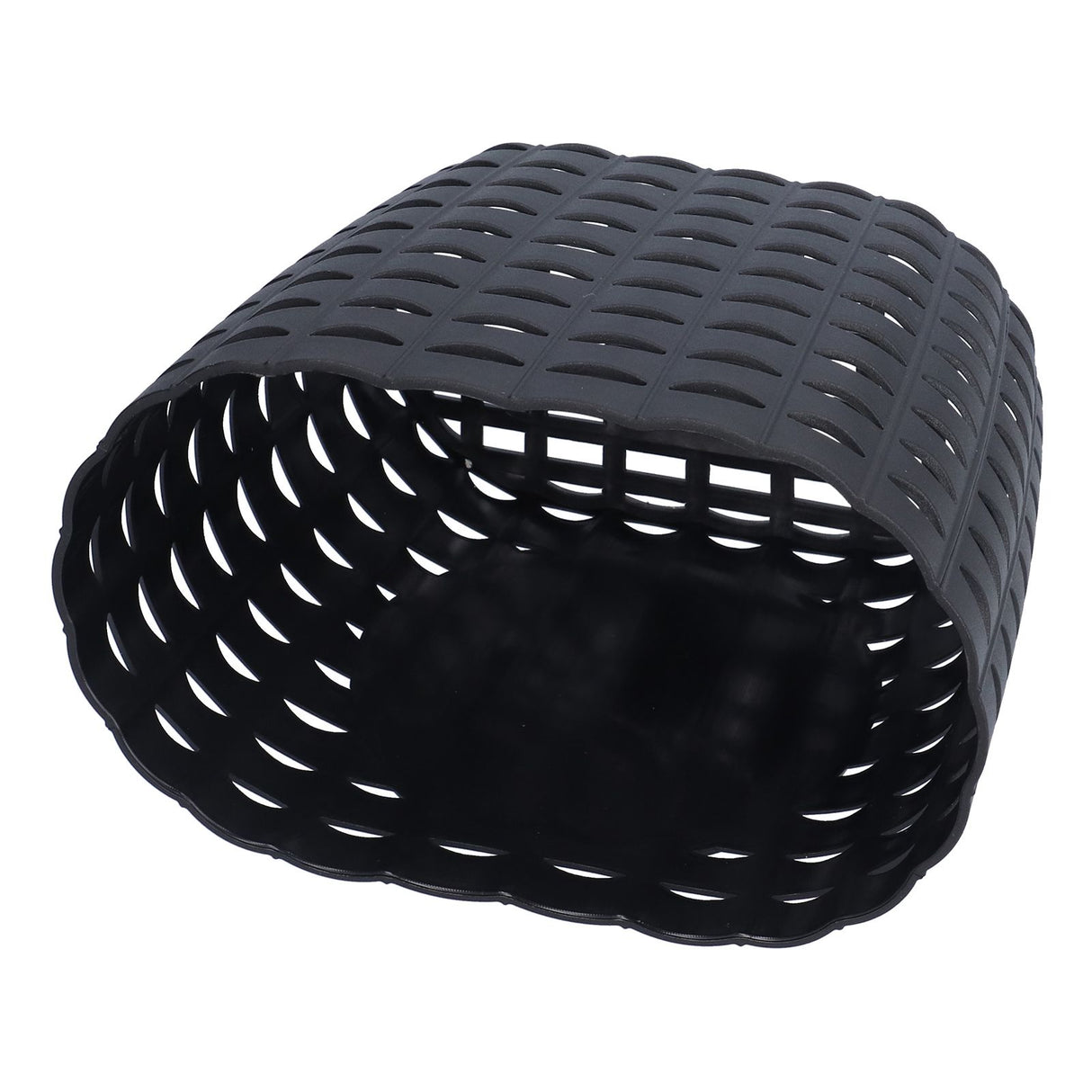 Children Bike Basket Thickened Plastic Wear Resistant and Durable Children's Bicycle Stroller Shopping Hanging BasketBlack