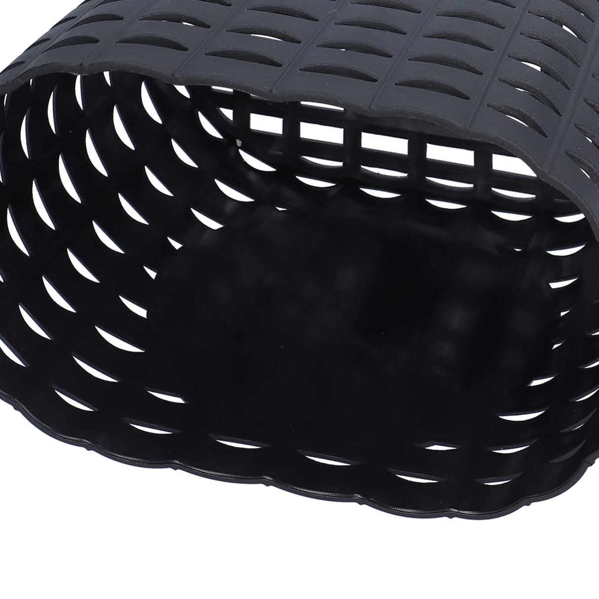 Children Bike Basket Thickened Plastic Wear Resistant and Durable Children's Bicycle Stroller Shopping Hanging BasketBlack