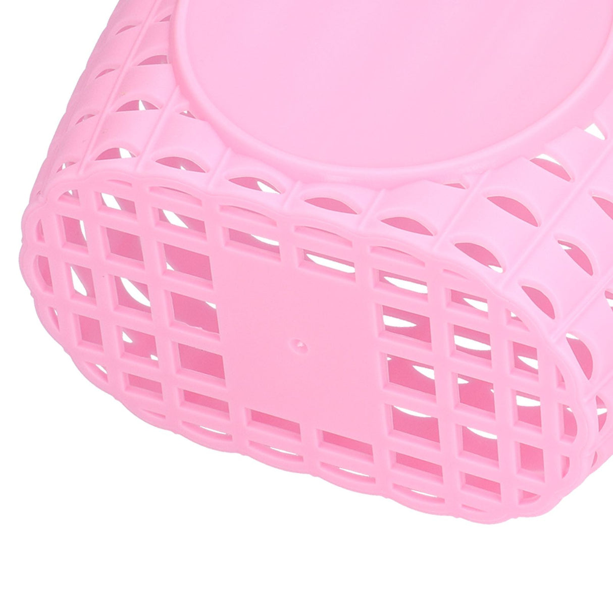 Children Bike Basket Thickened Plastic Wear Resistant and Durable Children's Bicycle Stroller Shopping Hanging BasketPink