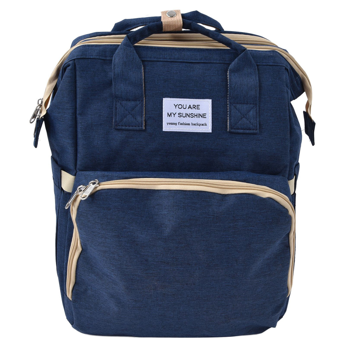 Backpack Multifunctional Foldable Large Capacity Baby Diaper Storage Bag for TravelDark Blue