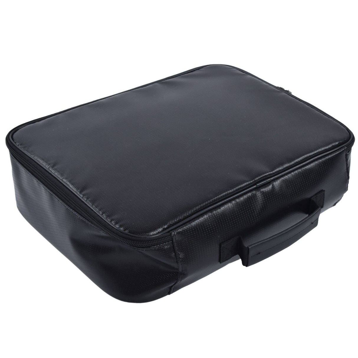 Fireproof Document Bag Pouch Portable File Safe Organizer Large Capacity Storage Box Case with LockBlack