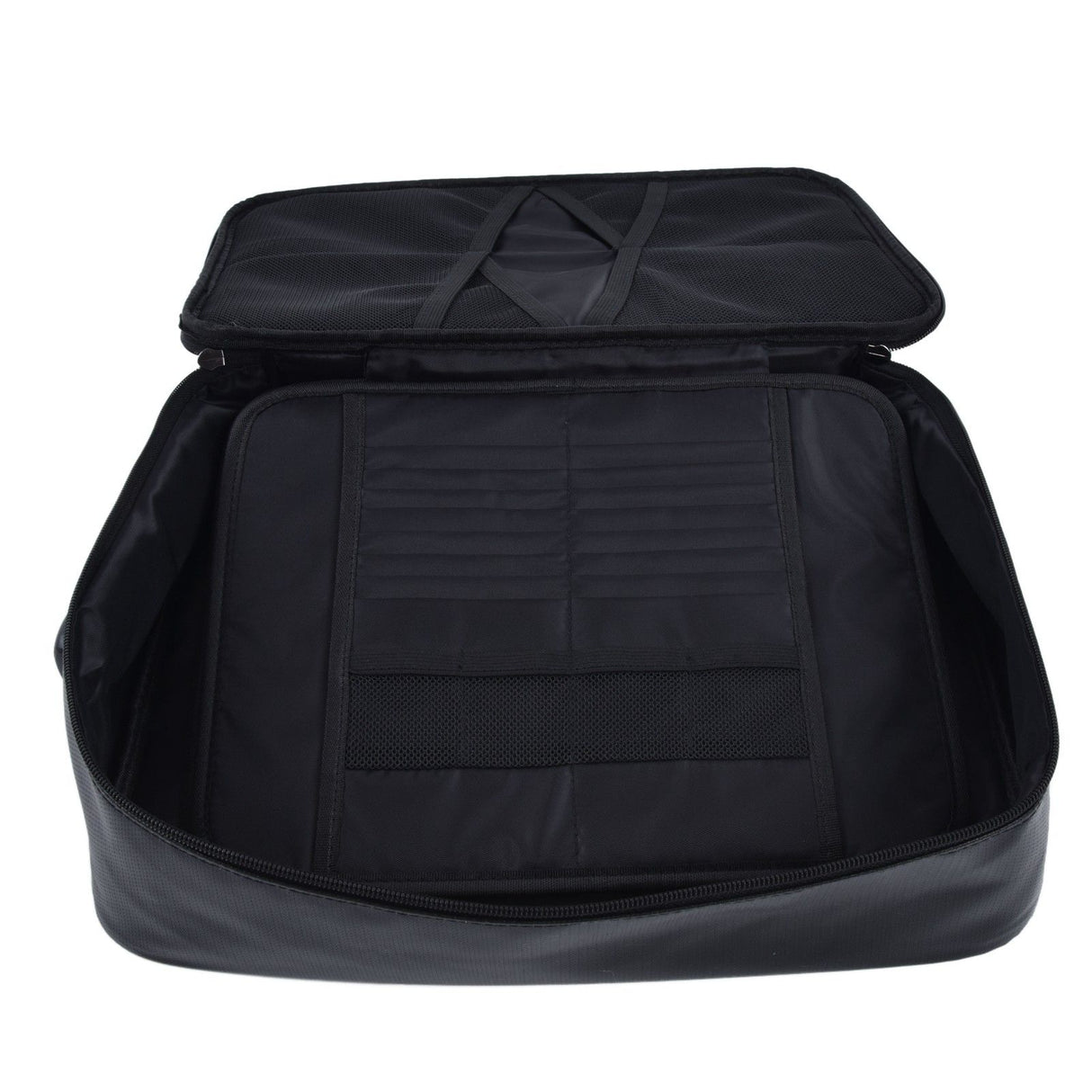 Fireproof Document Bag Pouch Portable File Safe Organizer Large Capacity Storage Box Case with LockBlack