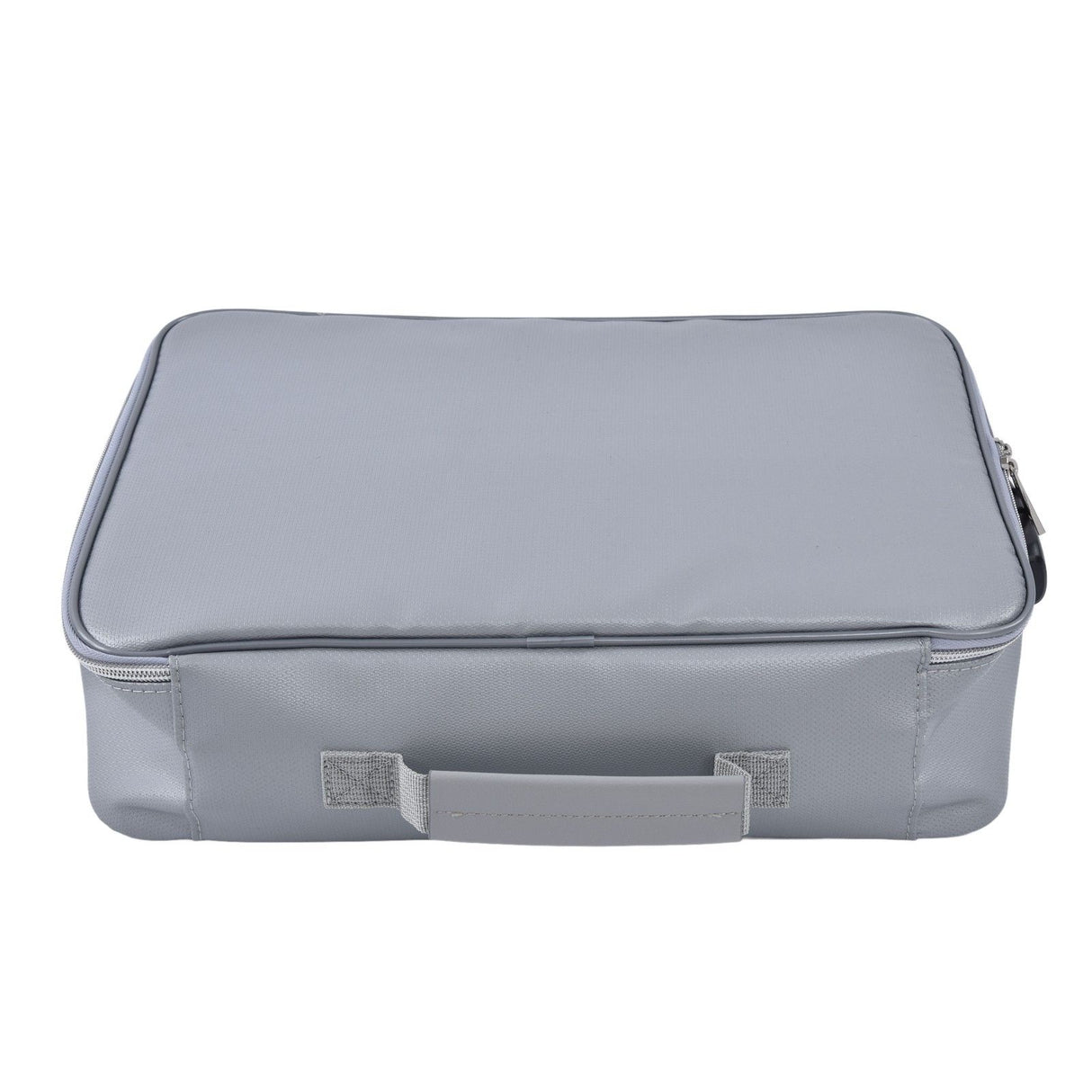Fireproof Document Bag Pouch Portable File Safe Organizer Large Capacity Storage Box Case with LockSilver