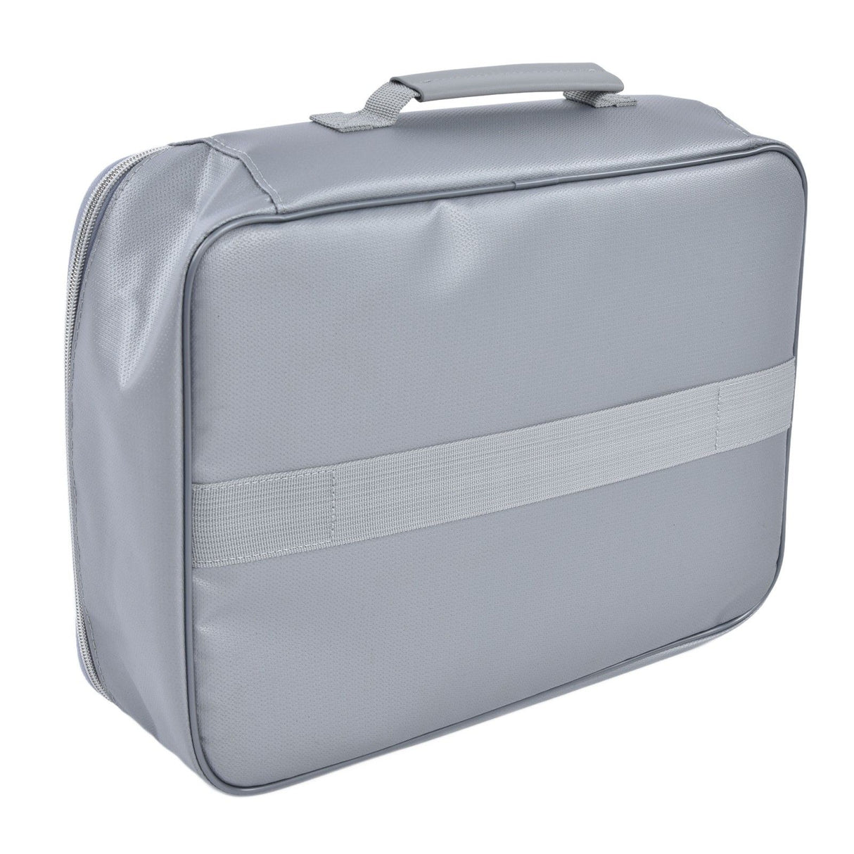 Fireproof Document Bag Pouch Portable File Safe Organizer Large Capacity Storage Box Case with LockSilver