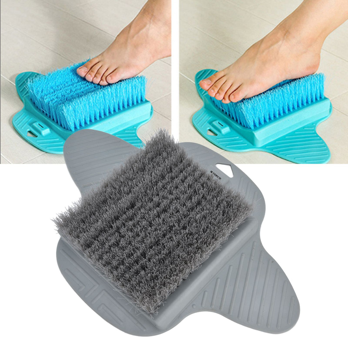 Lazy Foot Scrubbing Brush Hanging Foot Grinder Foot Massage Brush with Suction Cup