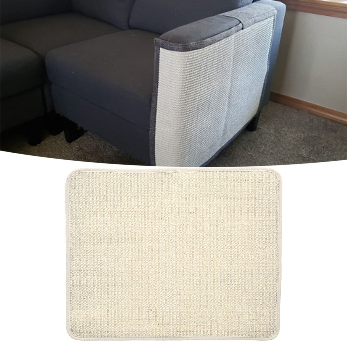 Cat Scratching Pad Natural Sisal Furniture Protector for Sofa Couch Armchair Furniture