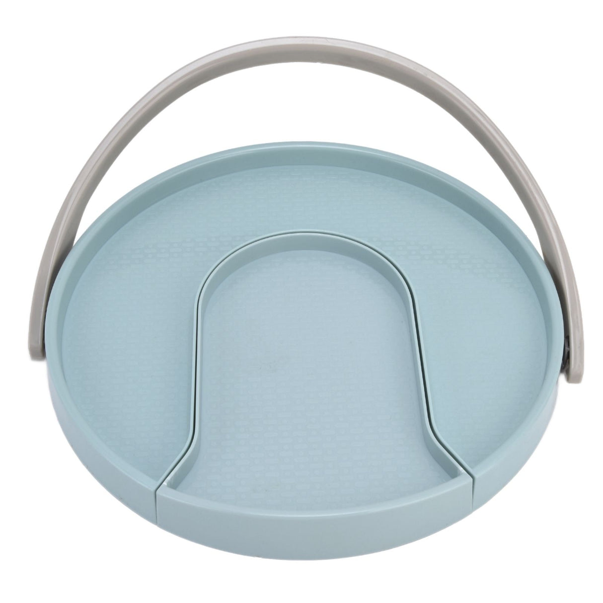 Kitchen Storage Turntable Non Skid Kitchen Spice Beverage Pull Out Organizer Rack for Kitchen Cabinets PantryBlue