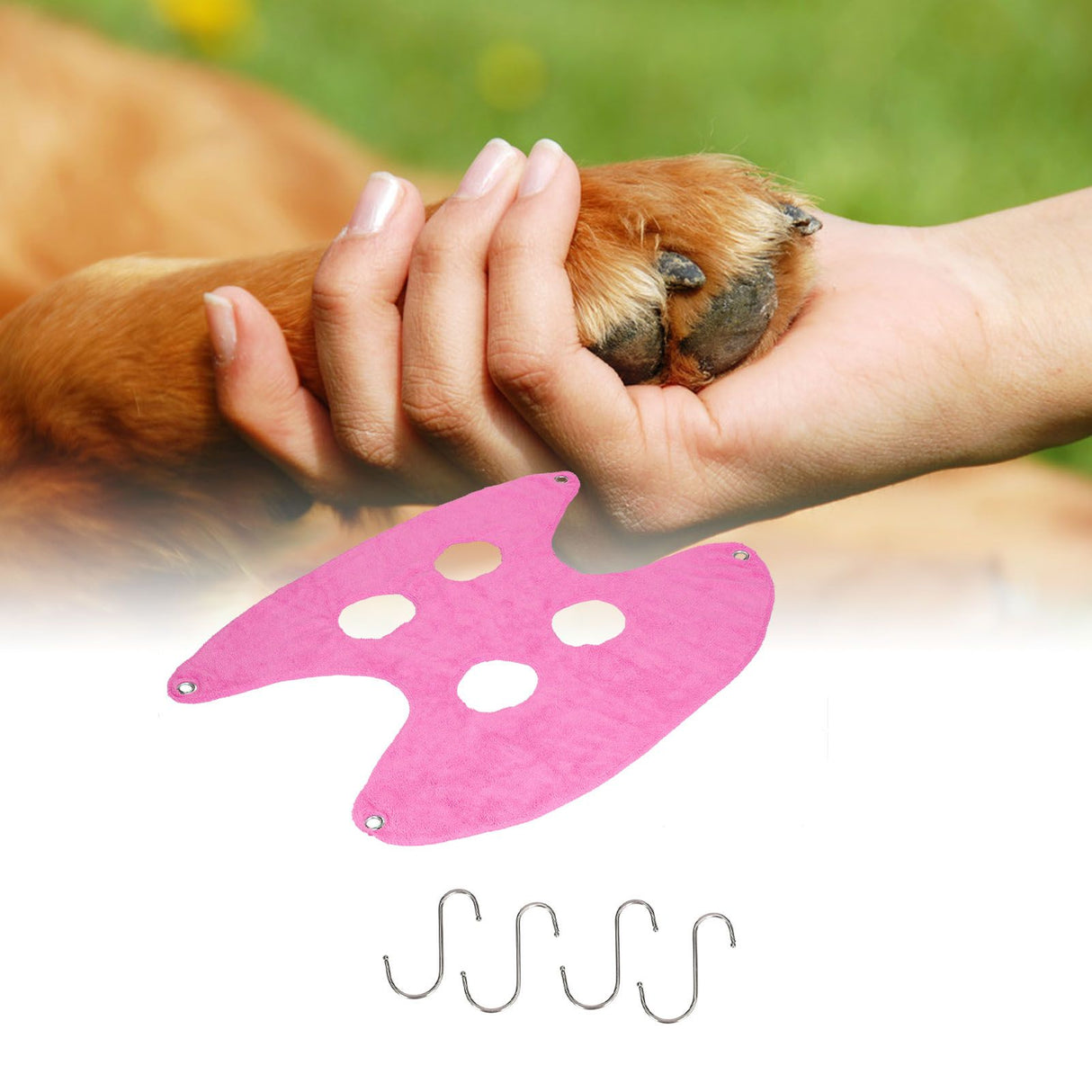 Pet Grooming Sling Dog Grooming Sling Hammock Helper for Bathing Washing Nail ClippingM Rose Red