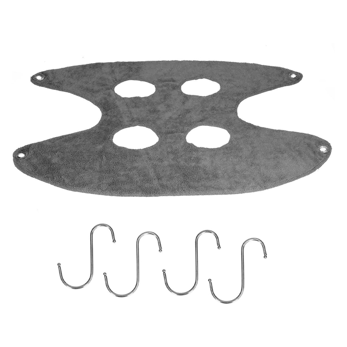 Pet Grooming Sling Dog Grooming Sling Hammock Helper for Bathing Washing Nail ClippingL Grey