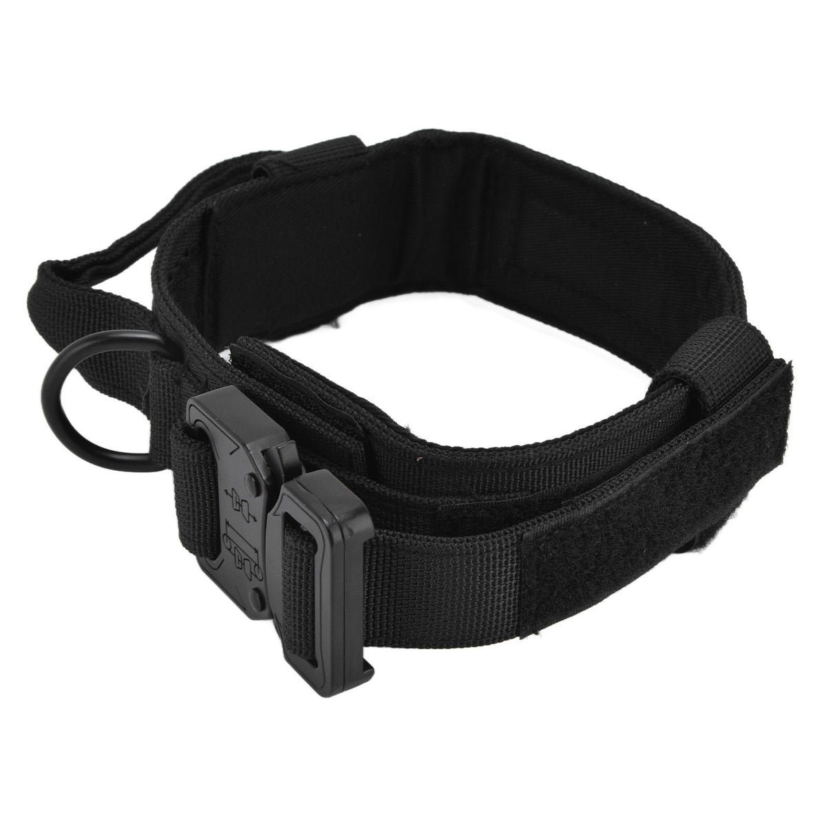Traction Dog Collar with Buckle Nylon Iron Training Hunting Collar Pet Accessory for OutdoorBlack XL
