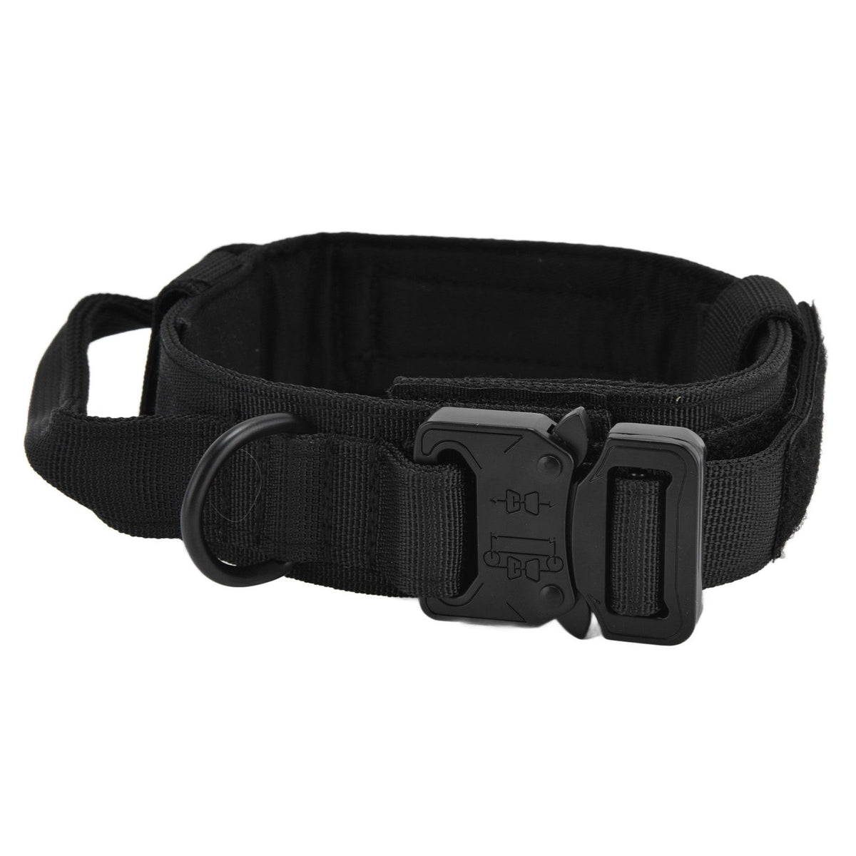 Traction Dog Collar with Buckle Nylon Iron Training Hunting Collar Pet Accessory for OutdoorBlack XL