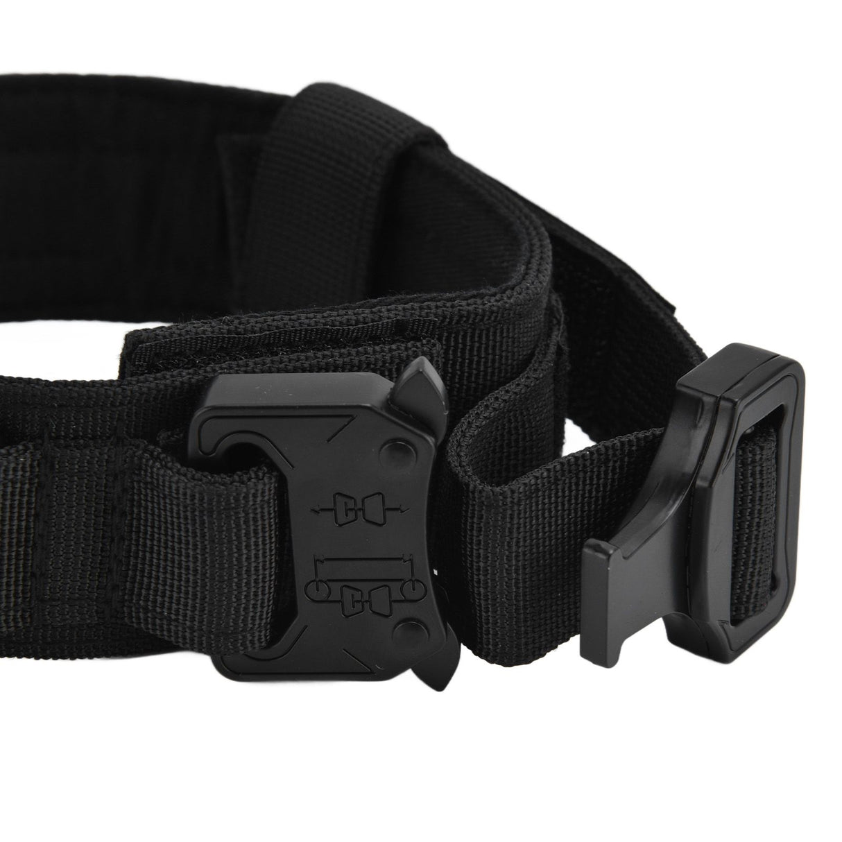 Traction Dog Collar with Buckle Nylon Iron Training Hunting Collar Pet Accessory for OutdoorBlack XL