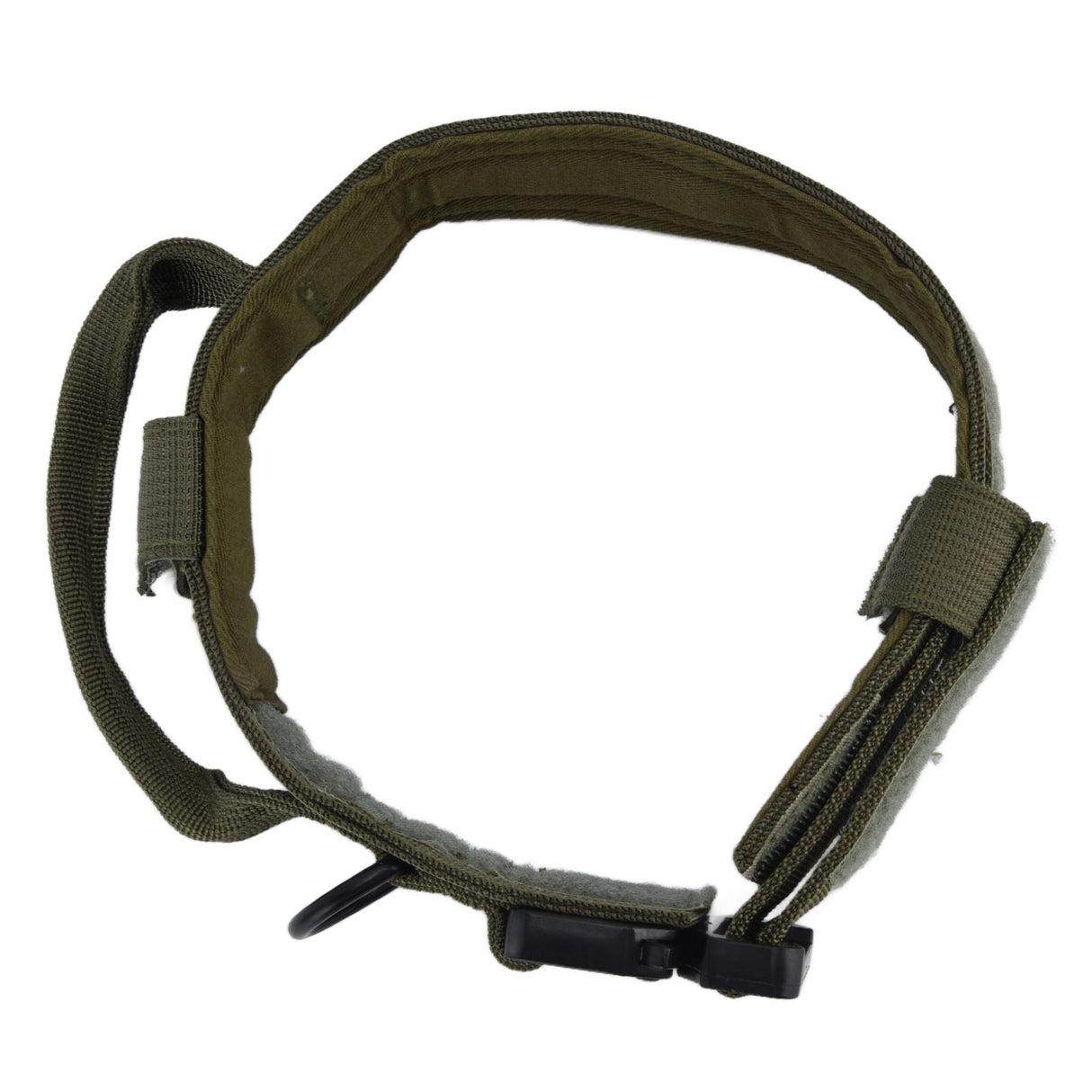 Traction Dog Collar with Buckle Nylon Iron Training Hunting Collar Pet Accessory for OutdoorGreen M