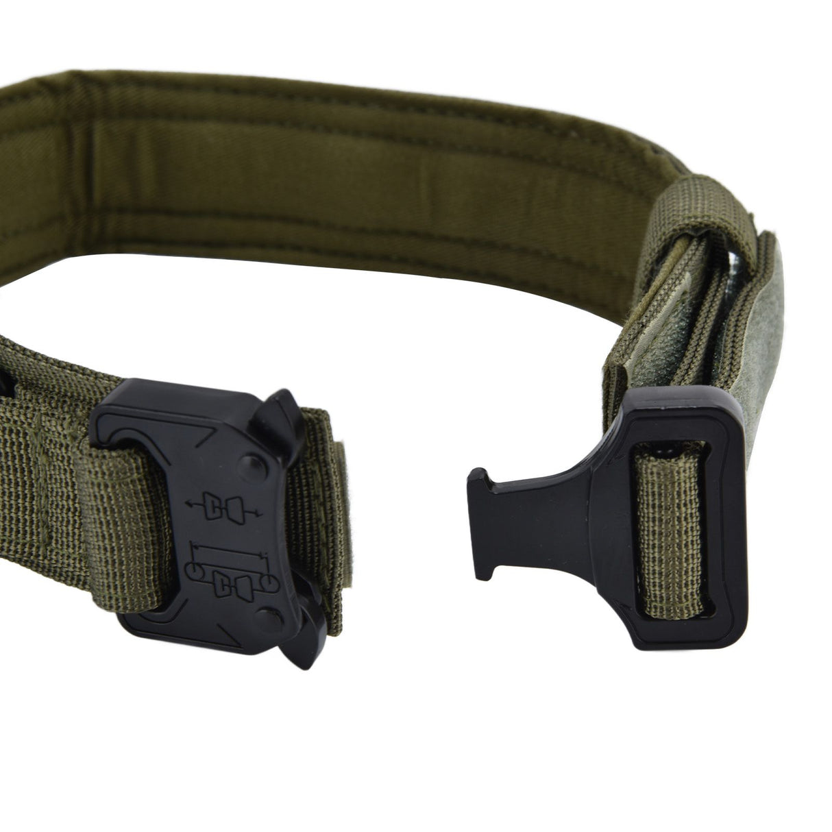 Traction Dog Collar with Buckle Nylon Iron Training Hunting Collar Pet Accessory for OutdoorGreen M