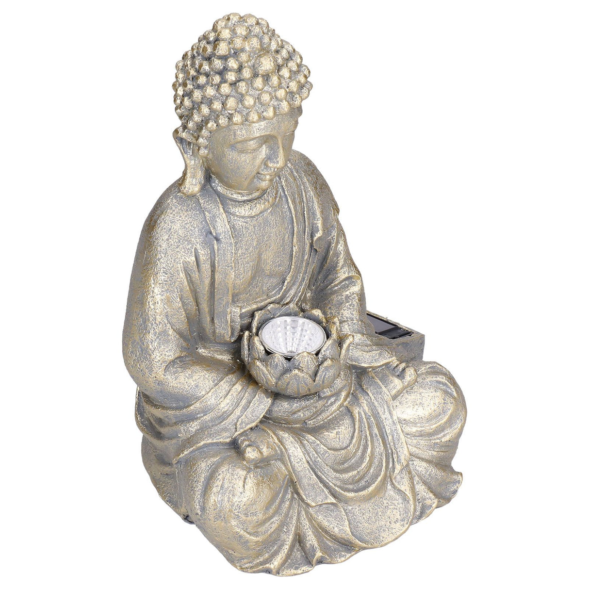 Home Buddha Garden Light Solar Powered Zen Buddha Garden Statue for Yard Garden Patio Deck