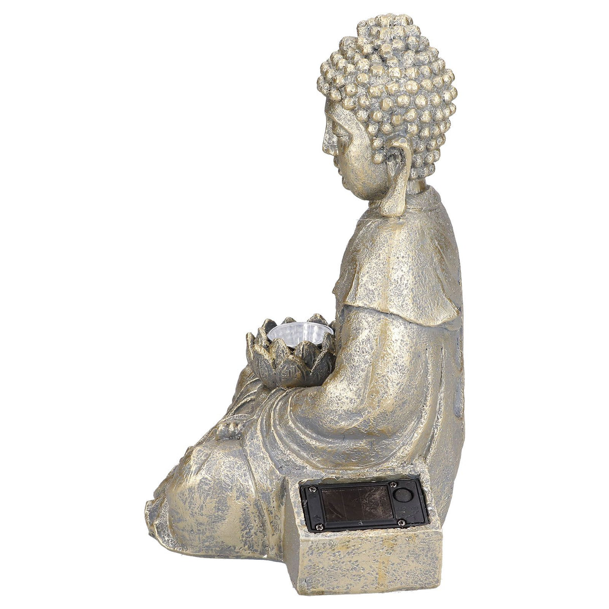 Home Buddha Garden Light Solar Powered Zen Buddha Garden Statue for Yard Garden Patio Deck