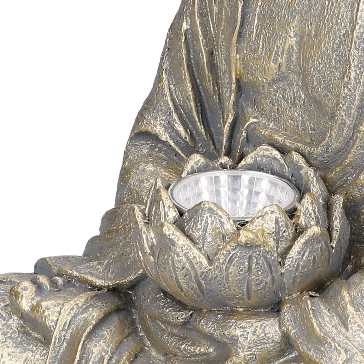 Home Buddha Garden Light Solar Powered Zen Buddha Garden Statue for Yard Garden Patio Deck