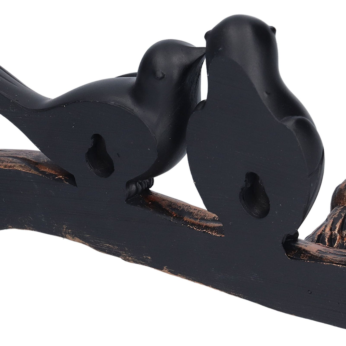 Coat Hook Resin Bird Key Hanger Wall Mounted Hat Towel Bag Hanger for Home Living Room KitchenMetallic Color