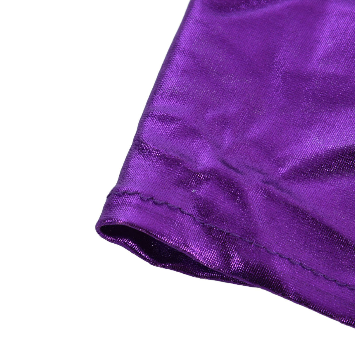 10Pcs Chair Cover Bands Elastic Stretch Sashes Bows for Wedding Banquet Hotel DecorationPurple