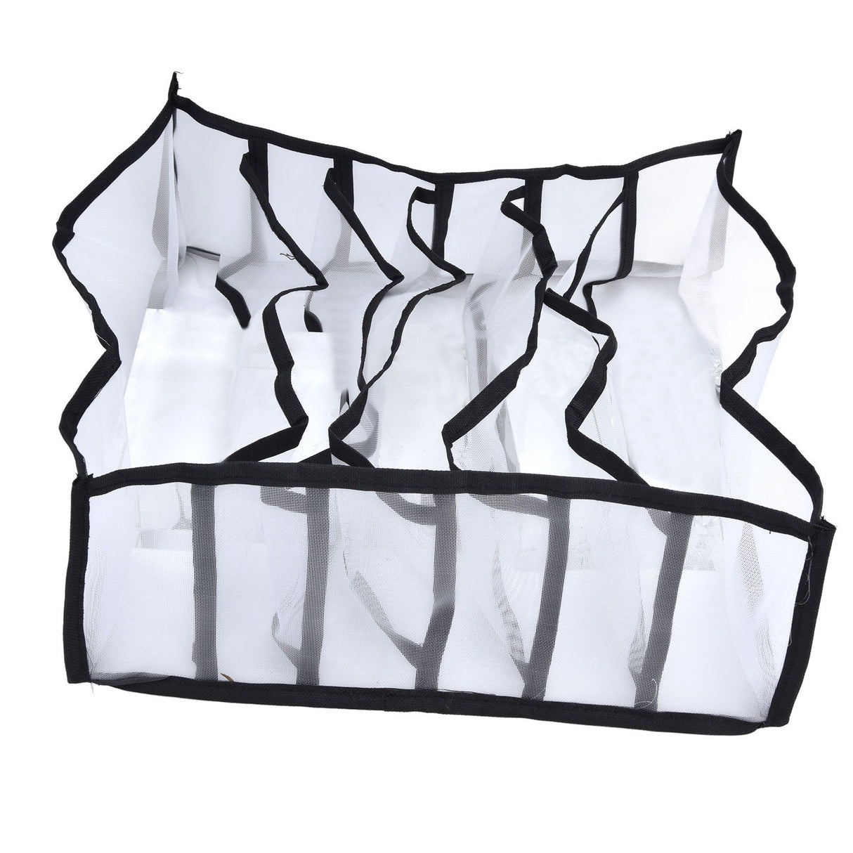 Mesh Bras Storage Box Multi Purpose Foldable Drawer Divider for Underwear Panties Socks6 Cells