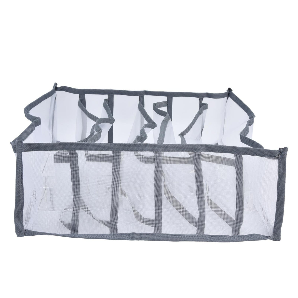 Underwear Organizer Mesh Foldable Breathable Multi Cells Socks Storage Box for Bras Panties6 Cells