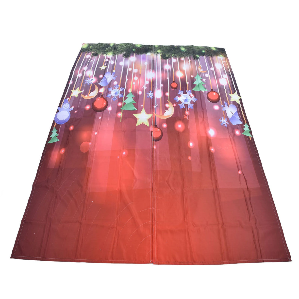 Christmas Curtains Personality Creativity 3D Digital Printing Blackout Waterproof Curtains150x166cm / 59.1x65.4in