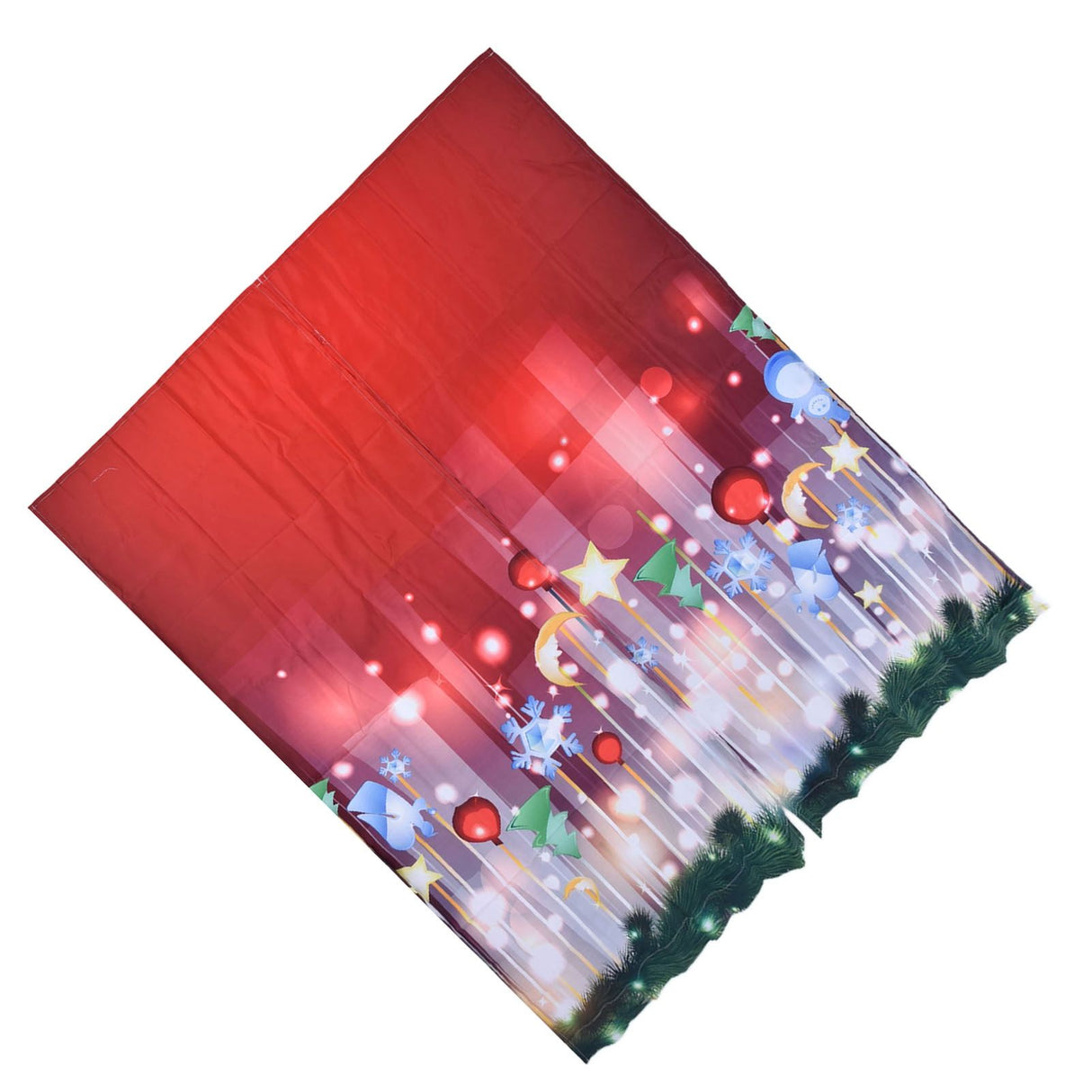 3D Digital Printing Christmas Curtain Individuality Creativity Blackout Curtain for Christmas Decoration170x 200cm
