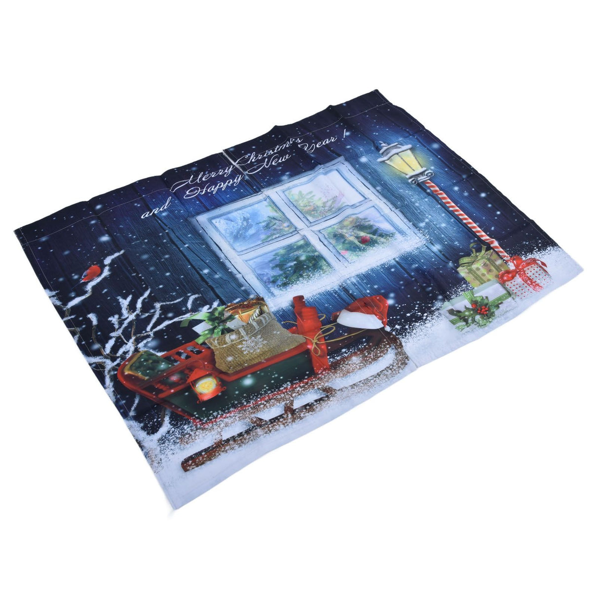 Christmas Style Curtain Personalized 3D Digital Printing Blackout Curtains Waterproof Cloth Shower Curtains150x166cm