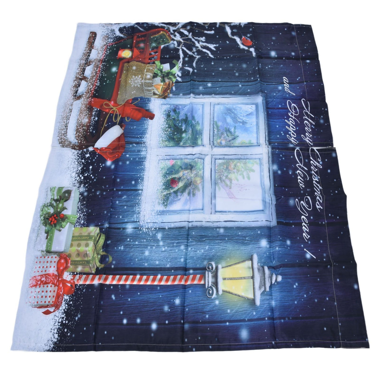 Christmas Style Curtain Personalized 3D Digital Printing Blackout Curtains Waterproof Cloth Shower Curtains150x166cm