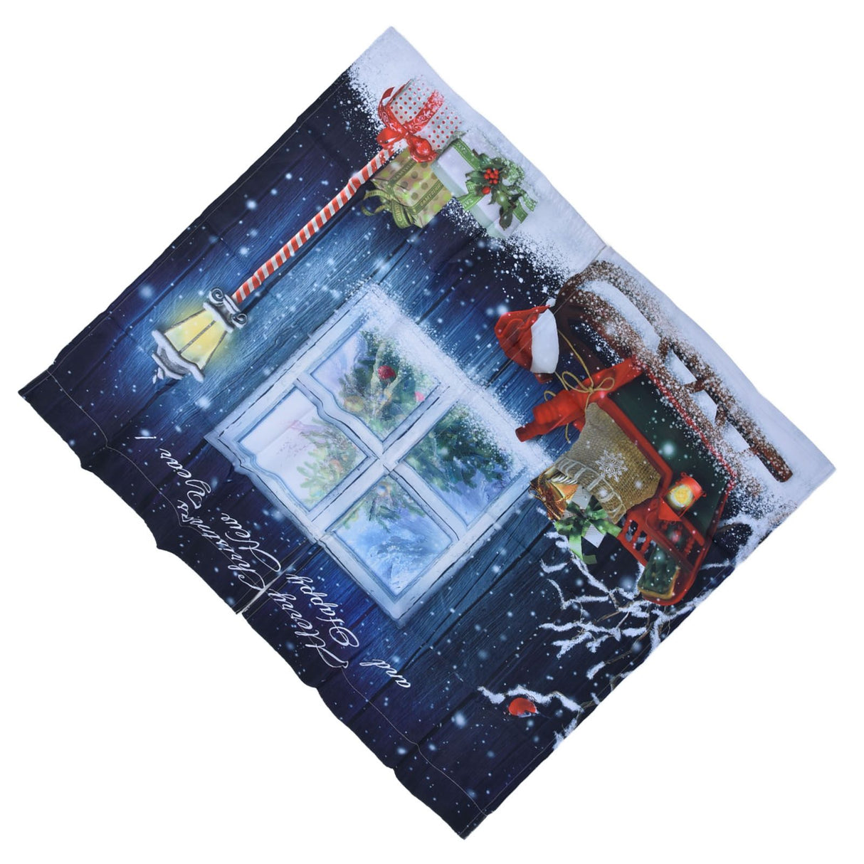 Christmas Style Curtain Personalized 3D Digital Printing Blackout Curtains Waterproof Cloth Shower Curtains150x166cm