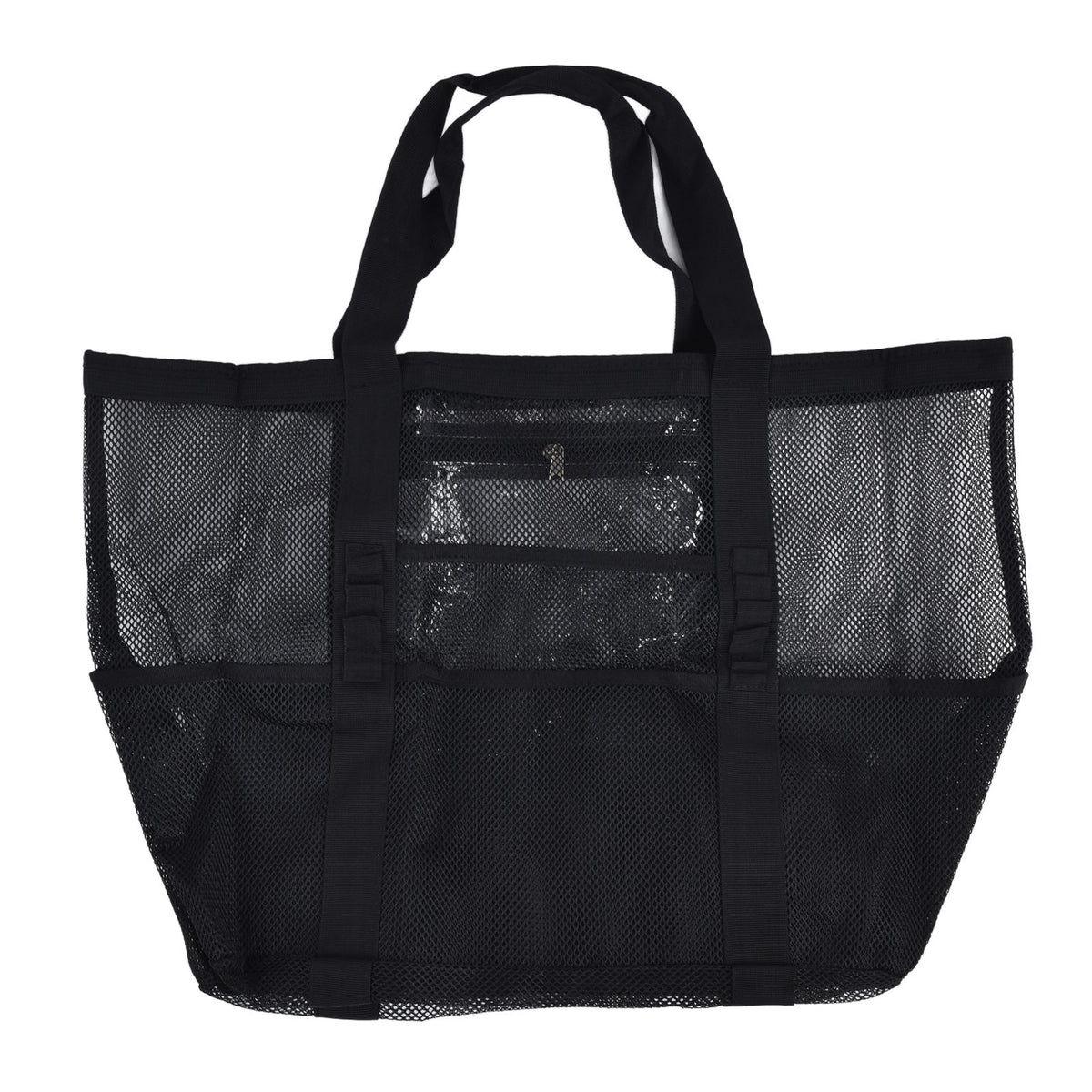 Beach Bags Mesh Oxford Cloth Oversized Storage Tote Bags for Beach Picnic Barbecue Camping