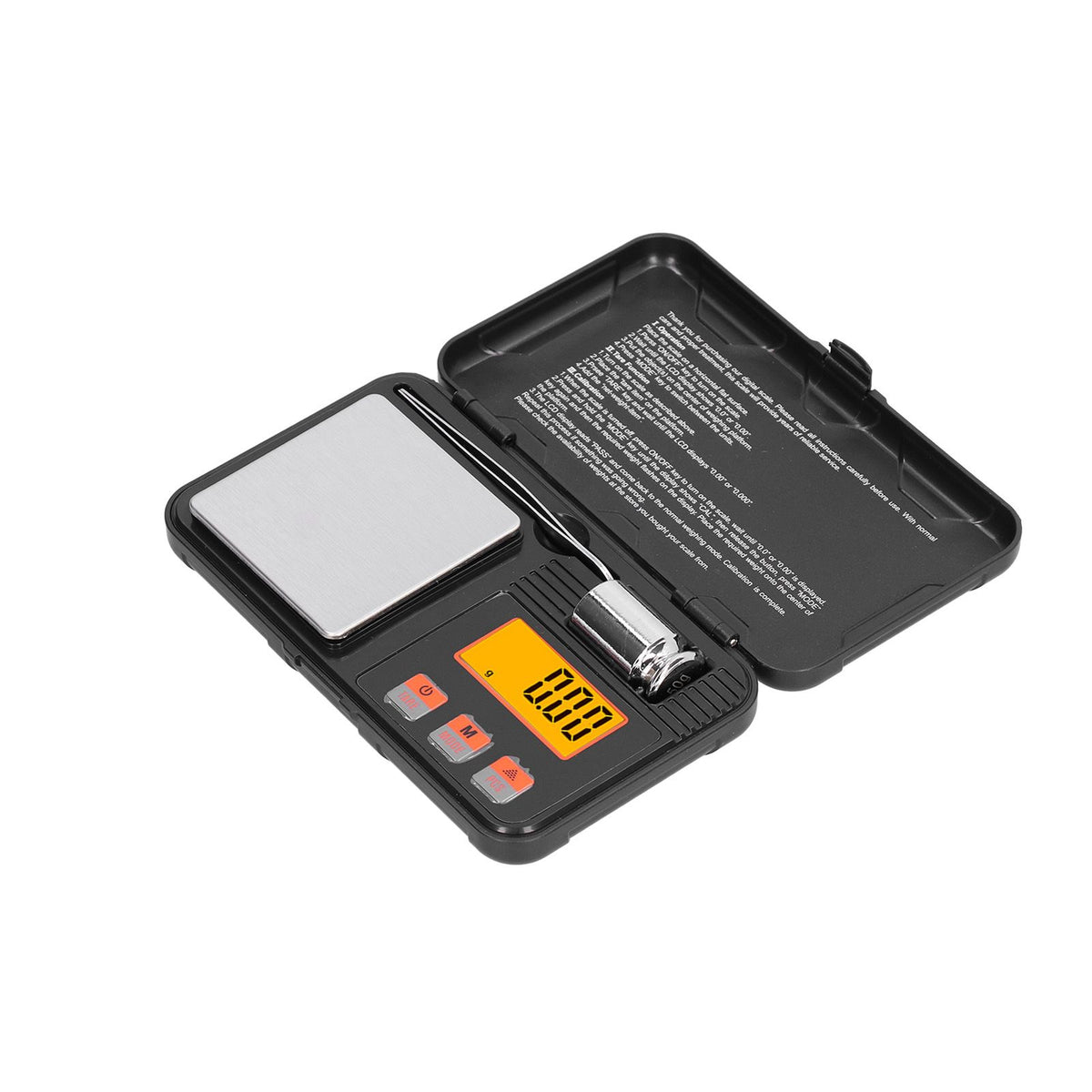 200g/0.01g Jewelry Scale LCD Display Mini Portable Electronic Balance Scale with Weight Tweezers