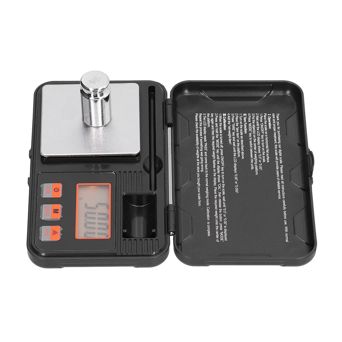 200g/0.01g Jewelry Scale LCD Display Mini Portable Electronic Balance Scale with Weight Tweezers