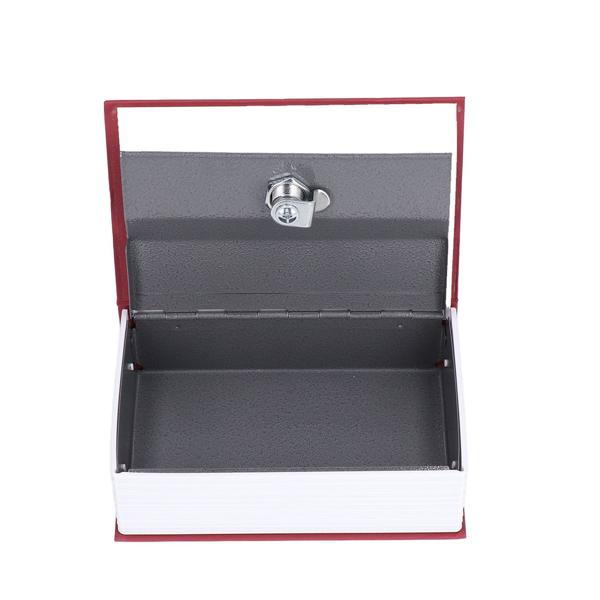 Safe Box Simulation Book Shape Decorative Storage Money Case for Bedroom Living Room OfficeRed
