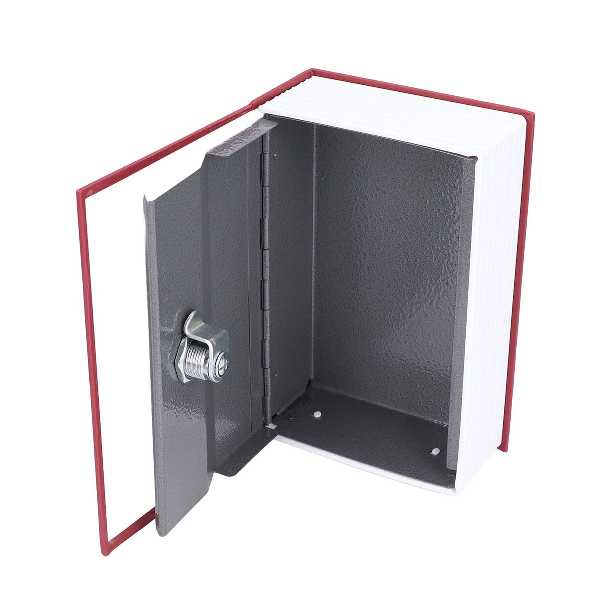 Safe Box Simulation Book Shape Decorative Storage Money Case for Bedroom Living Room OfficeRed