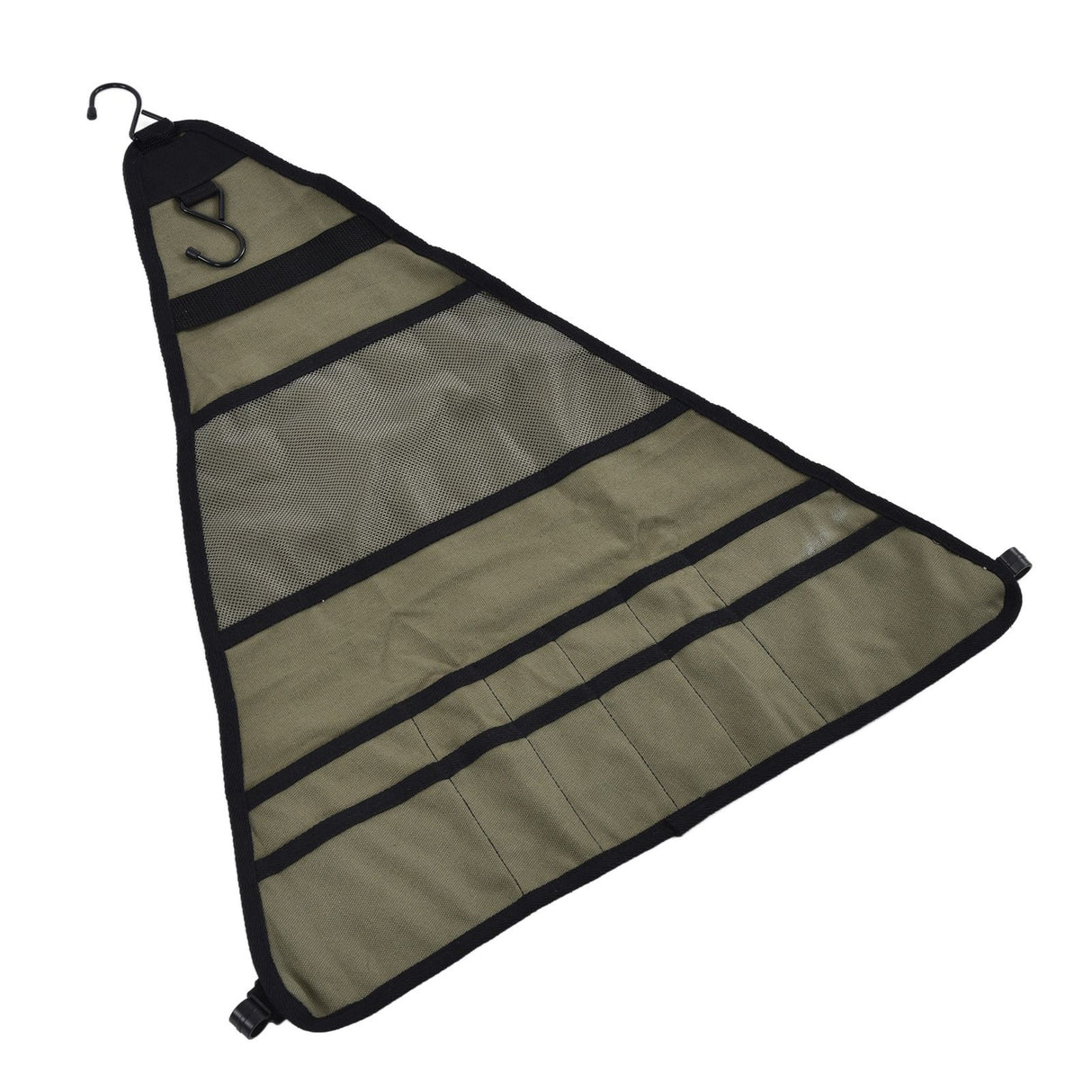 Outdoor Tableware Storage Bag Foldable Oxford Flatware Organizer Hanging Bag for Barbecue Picnic