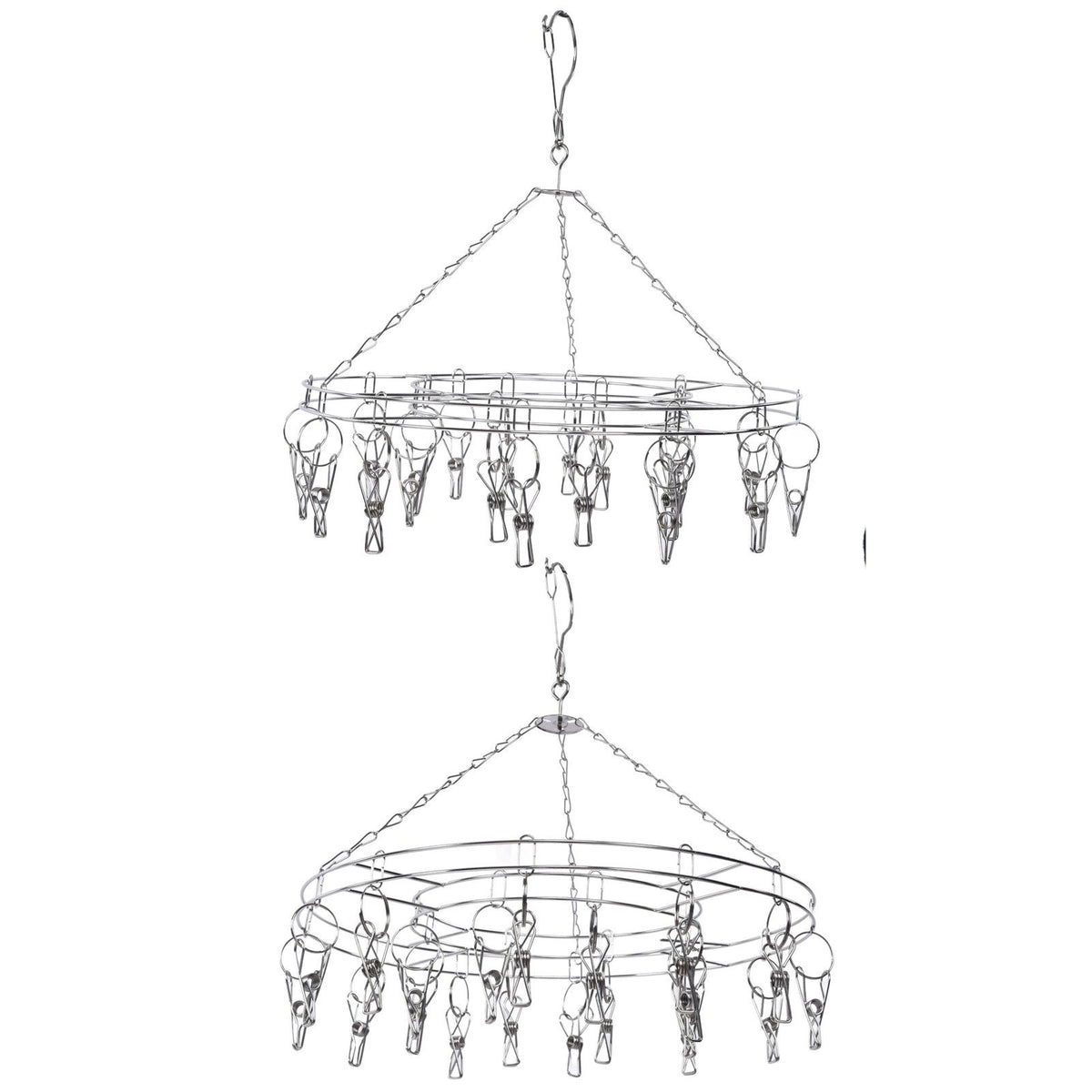 20 Clip Socks Rack Underwear Drying Hanger Stainless Steel Clothes Hanger Multifunctional Laundry Rack