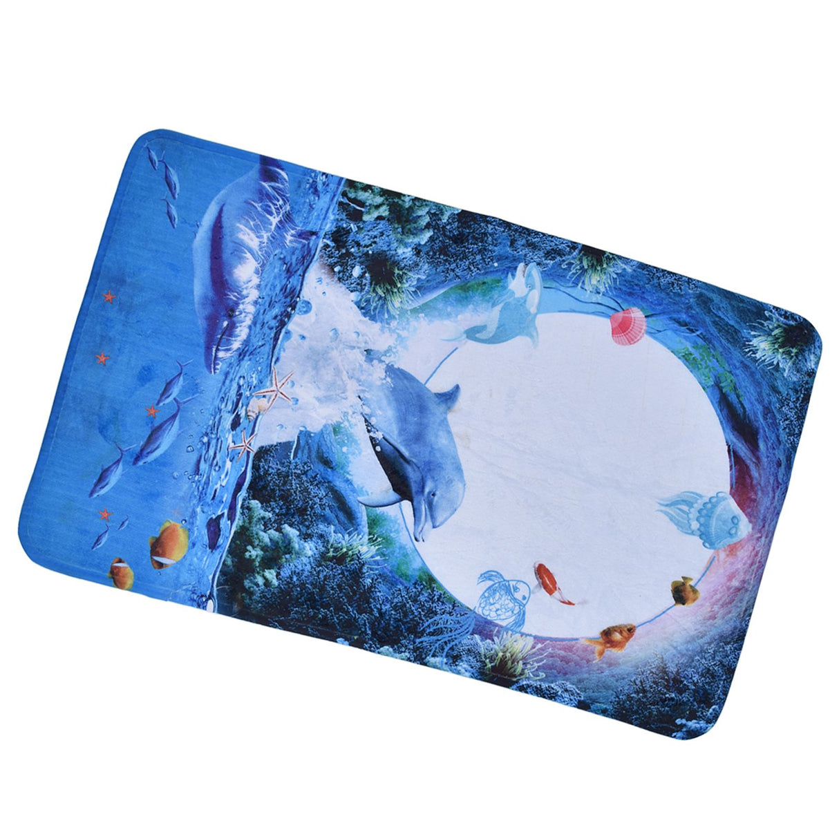 Home Floor Mat Flannel Corridor Carpet Anti Slip Mat Bathroom Kitchen Printed Carpet