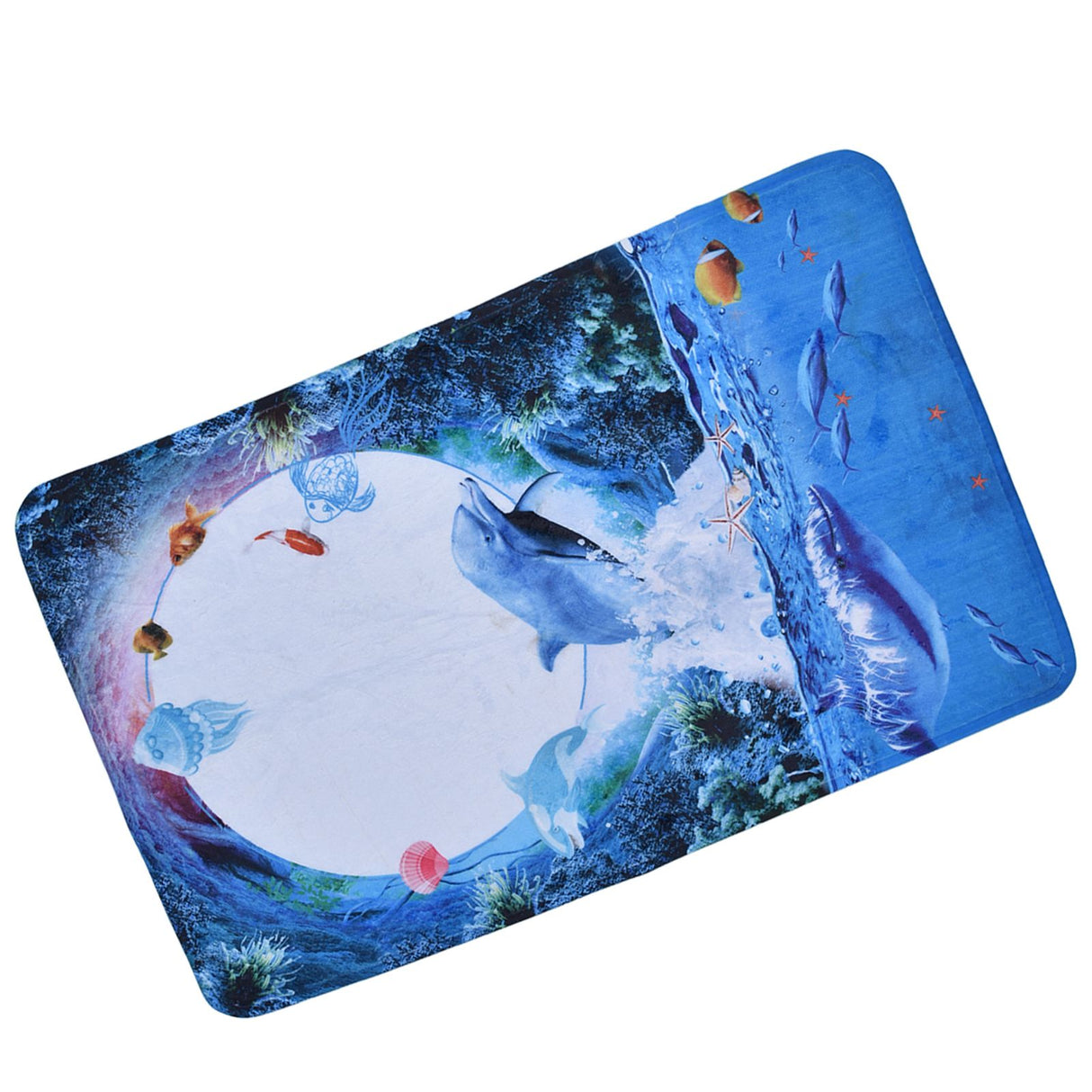 Home Floor Mat Flannel Corridor Carpet Anti Slip Mat Bathroom Kitchen Printed Carpet