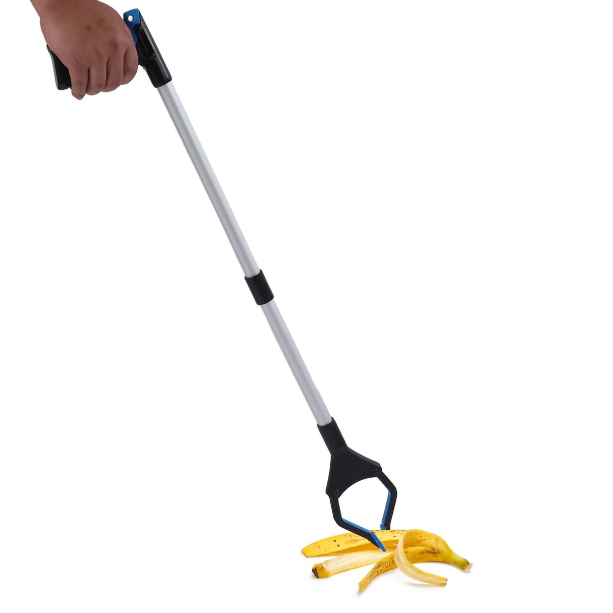Trash Grabber Aluminum Alloy ABS Material Folding Design Lightweight Portable Blue Black Labor Saving Picker