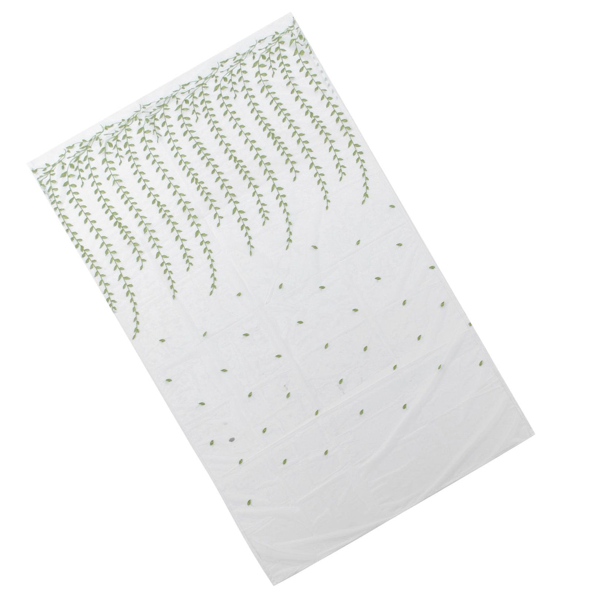 1x2.5m Green Willow Leaves Printed Modern Tulle Curtains Window Voile Curtain for Living Room Bedroom