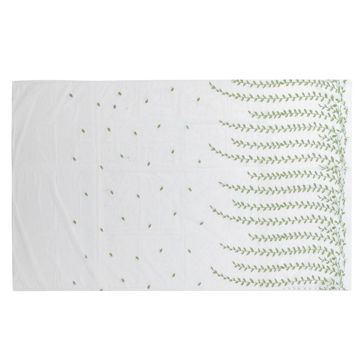 1x2.5m Green Willow Leaves Printed Modern Tulle Curtains Window Voile Curtain for Living Room Bedroom