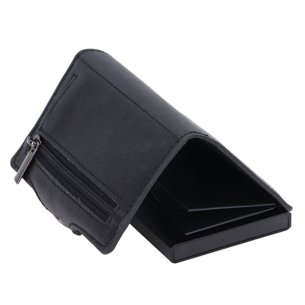 Credit Card Holders Large Capacity Small Light Black Tabby Portable Business Card Case for Business Trips Travel Parties